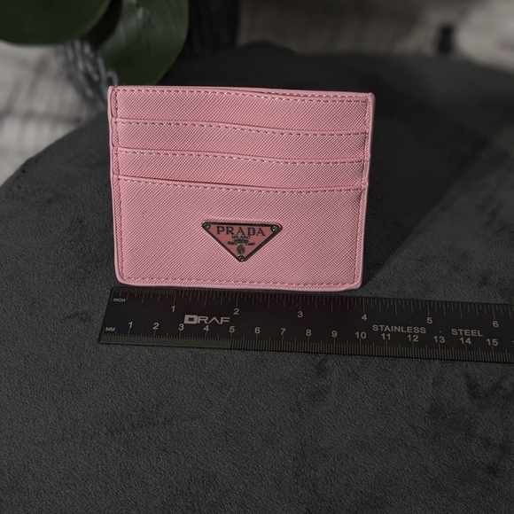 Prada front pocket wallet card case, pink - Picture 6 of 14